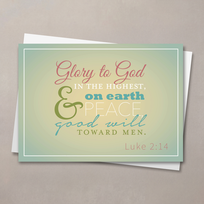 Glory To God Christmas Card
