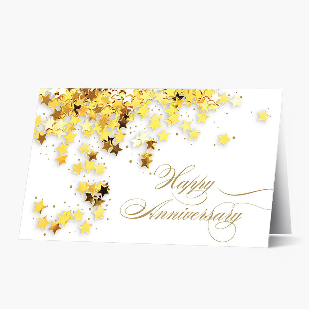 Gold Star Anniversary Card
