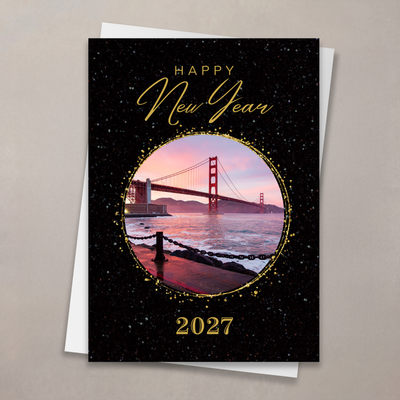 Golden View New Year Card - San Francisco