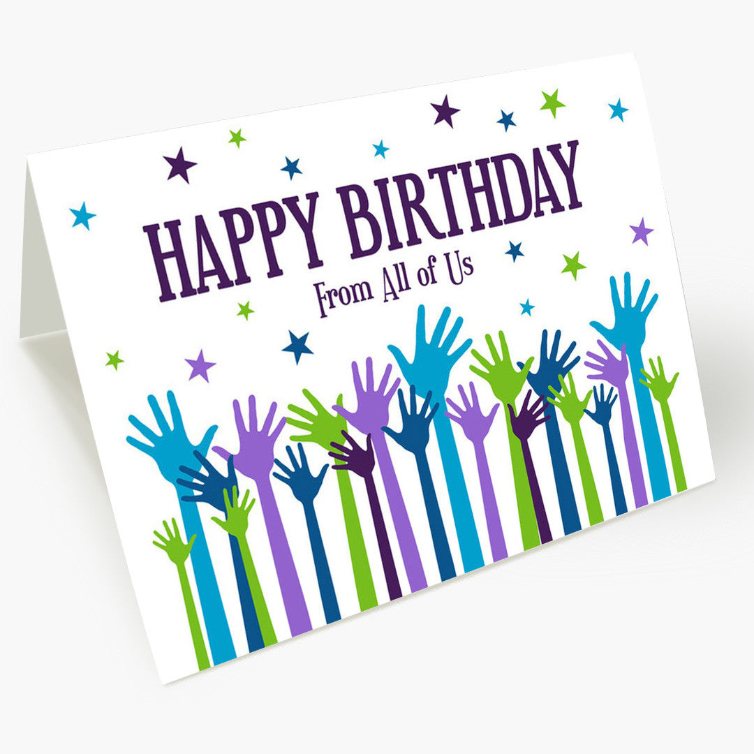 Good Wishes From All Birthday Card