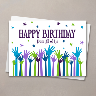 Good Wishes From All Birthday Card