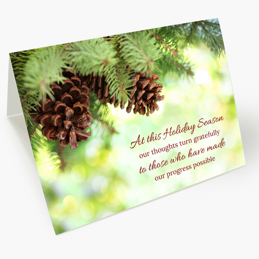 Grateful Greenery Christmas Card
