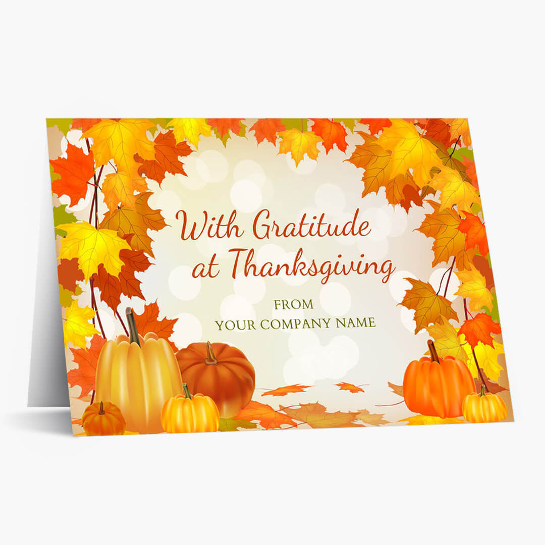 Gratitude At Thanksgiving Card