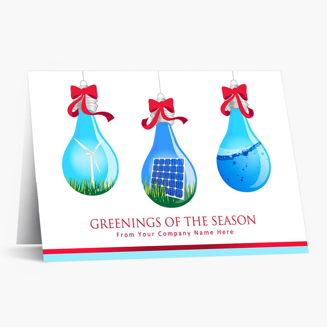 Green Energy Holiday Holiday Card