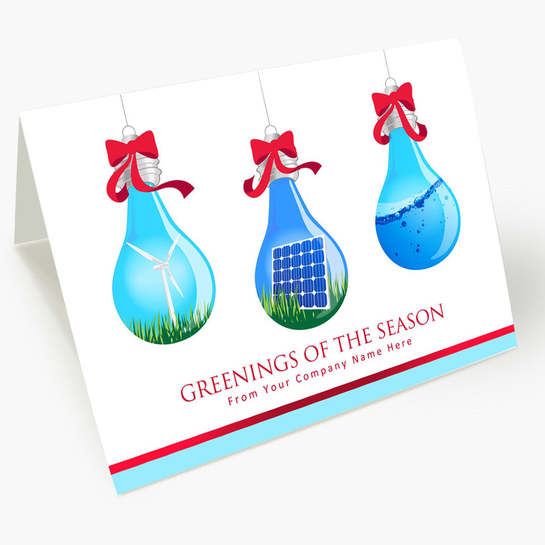 Green Energy Holiday Holiday Card