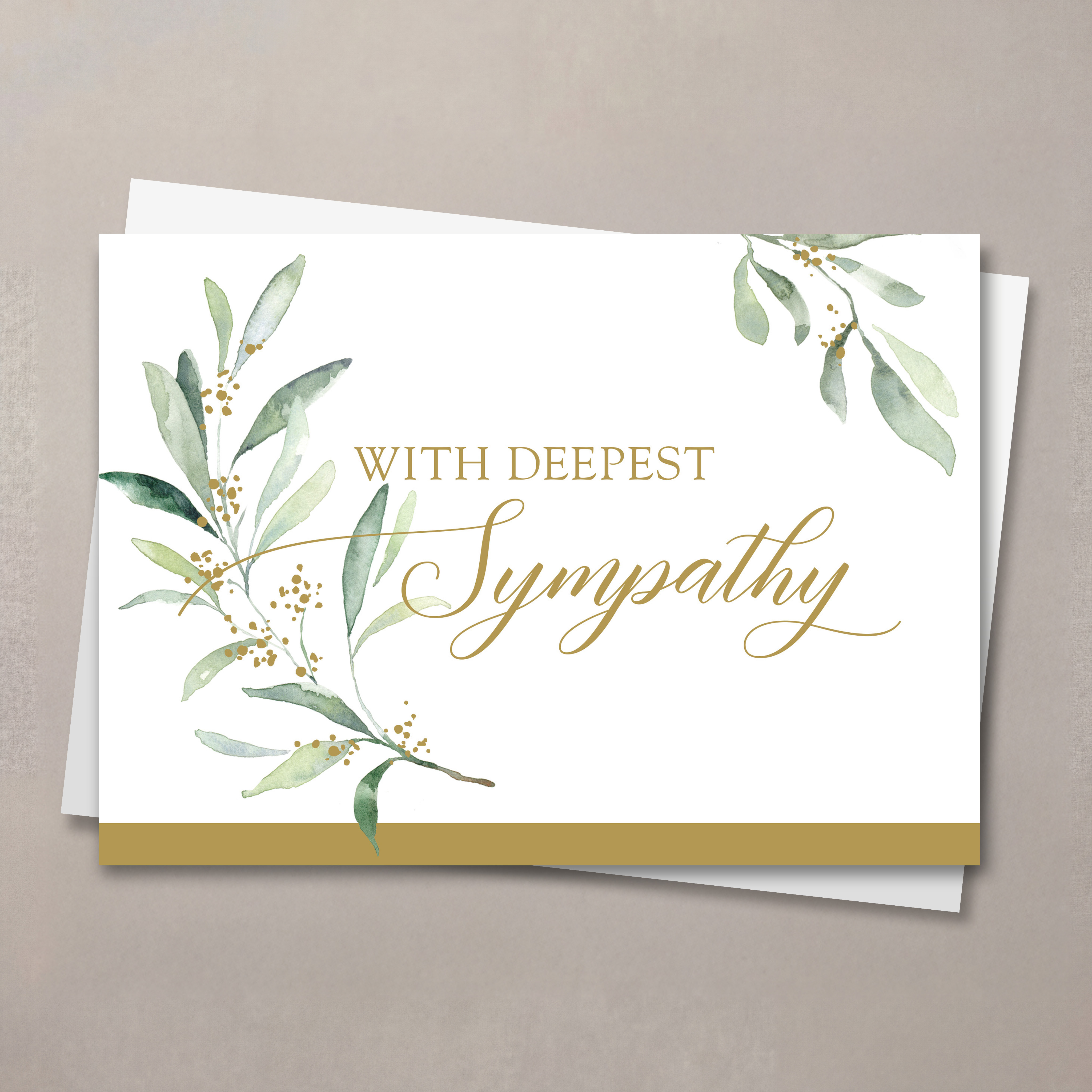 Greenery Sympathy Card