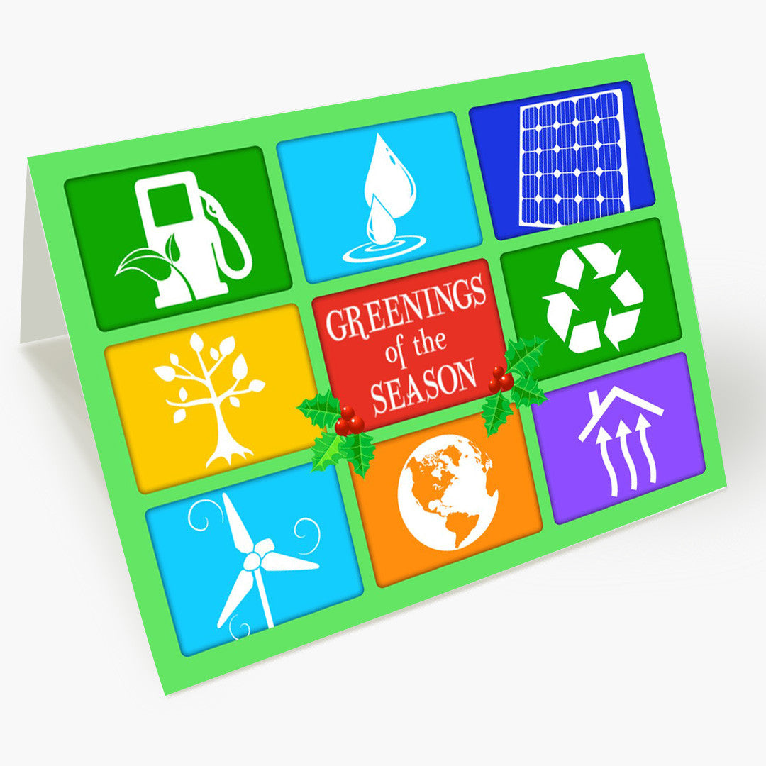 Greenings Of The Season Holiday Card