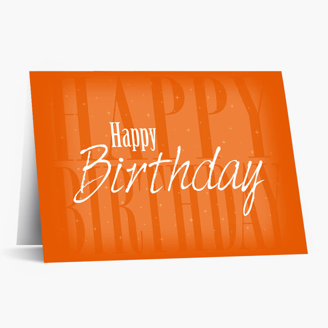 Happy Birthday Shadow Card
