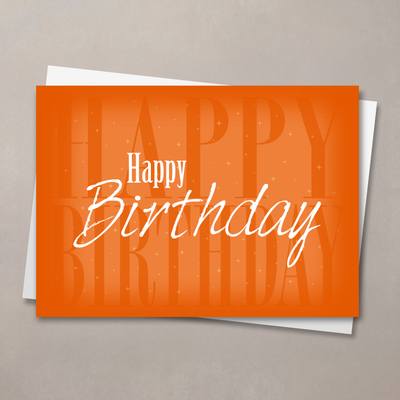Happy Birthday Shadow Card