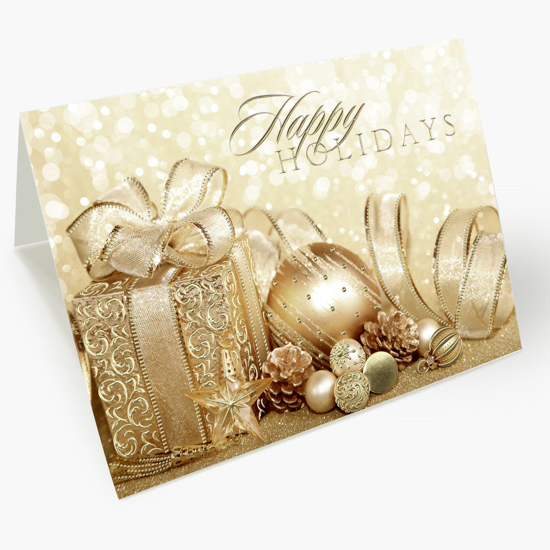 Happy Holidays Gold
