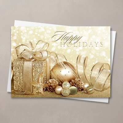 Happy Holidays Gold