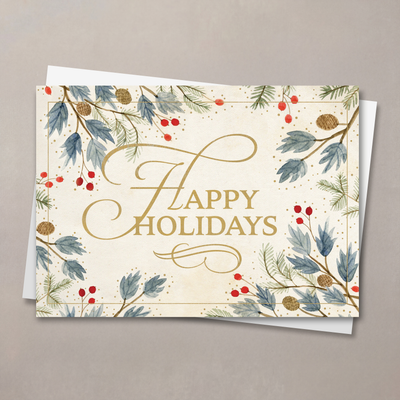 Happy Holidays Watercolor