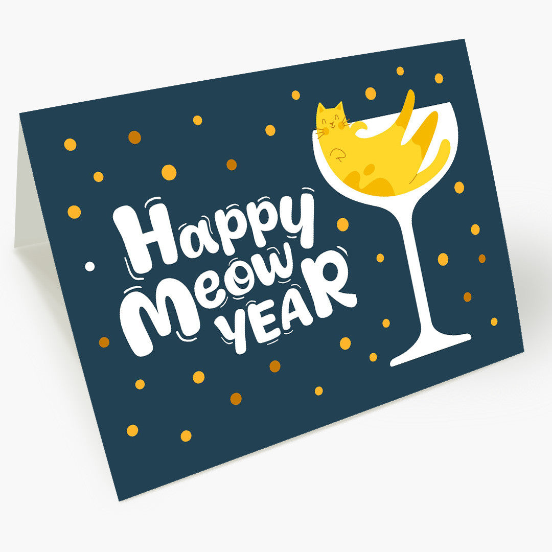 Happy Meow Year New Year Card