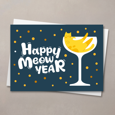 Happy Meow Year New Year Card