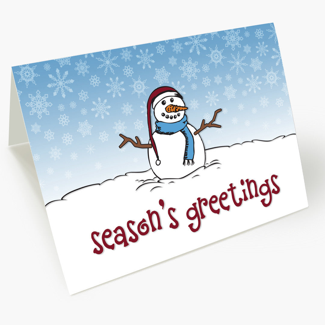 Happy Snowman Holiday Card