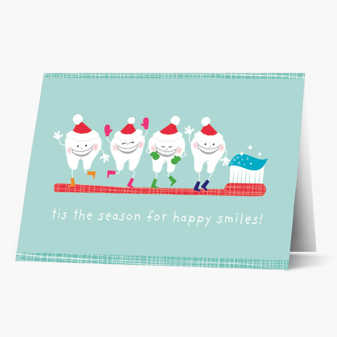 Happy Teeth Christmas Card