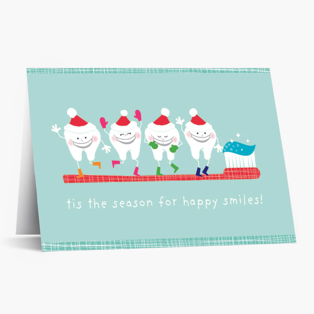 Happy Teeth Christmas Card