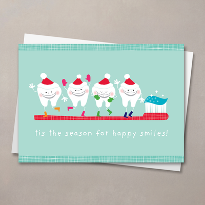 Happy Teeth Christmas Card
