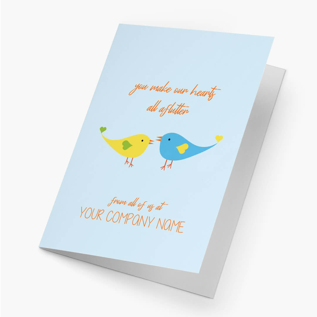 Hearts Aflutter Valentine's Card