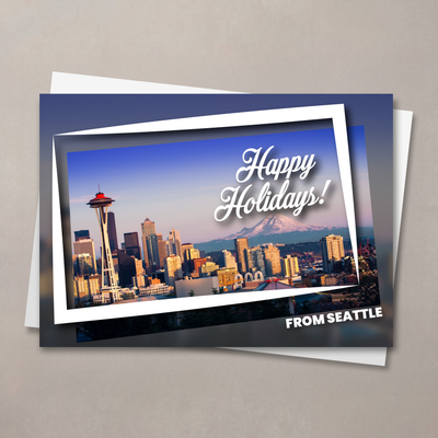 Holiday City Postcards - Seattle Christmas Card