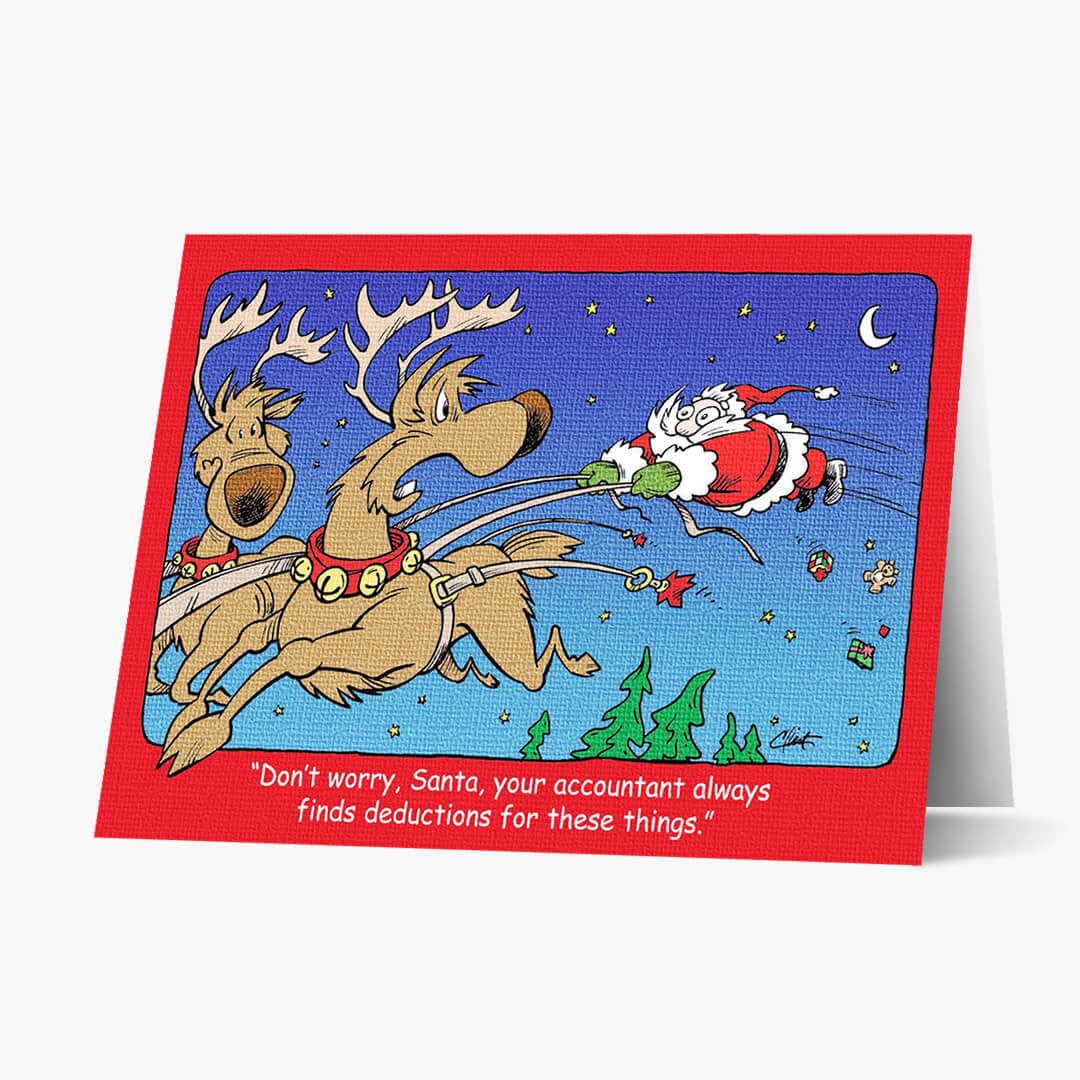 Holiday Deductions Christmas Card