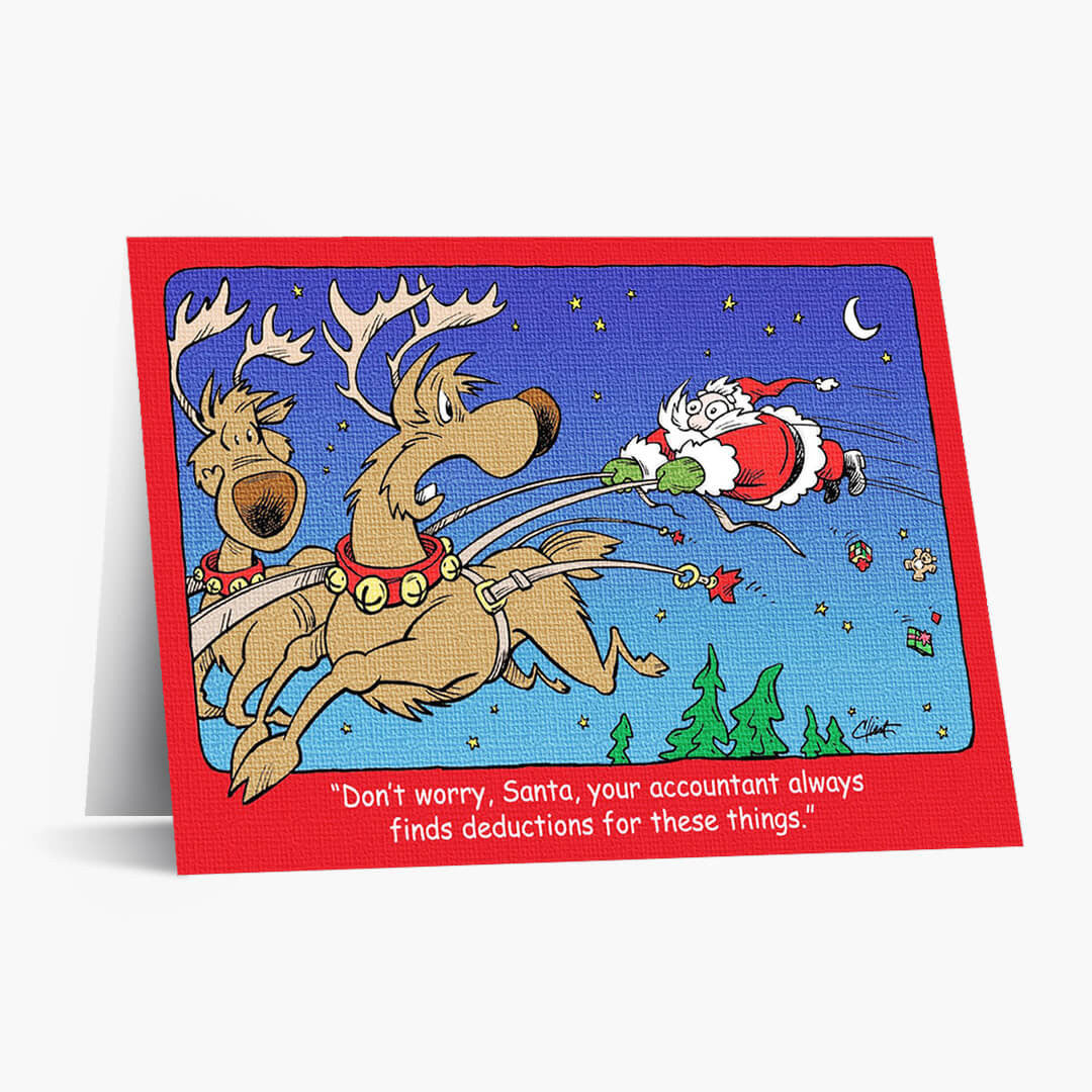 Holiday Deductions Christmas Card