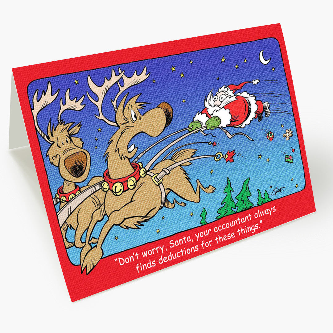 Holiday Deductions Christmas Card