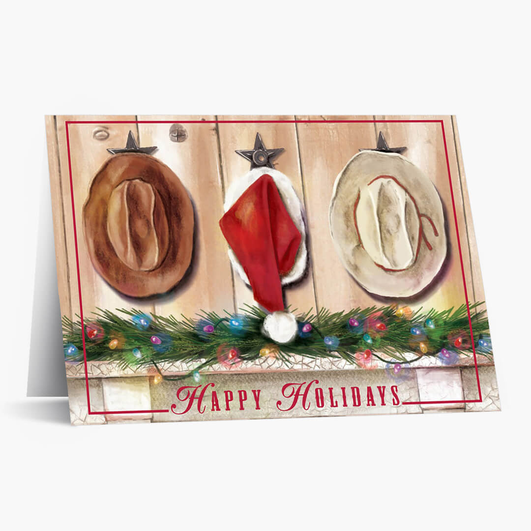 Holiday Hats Christmas Card