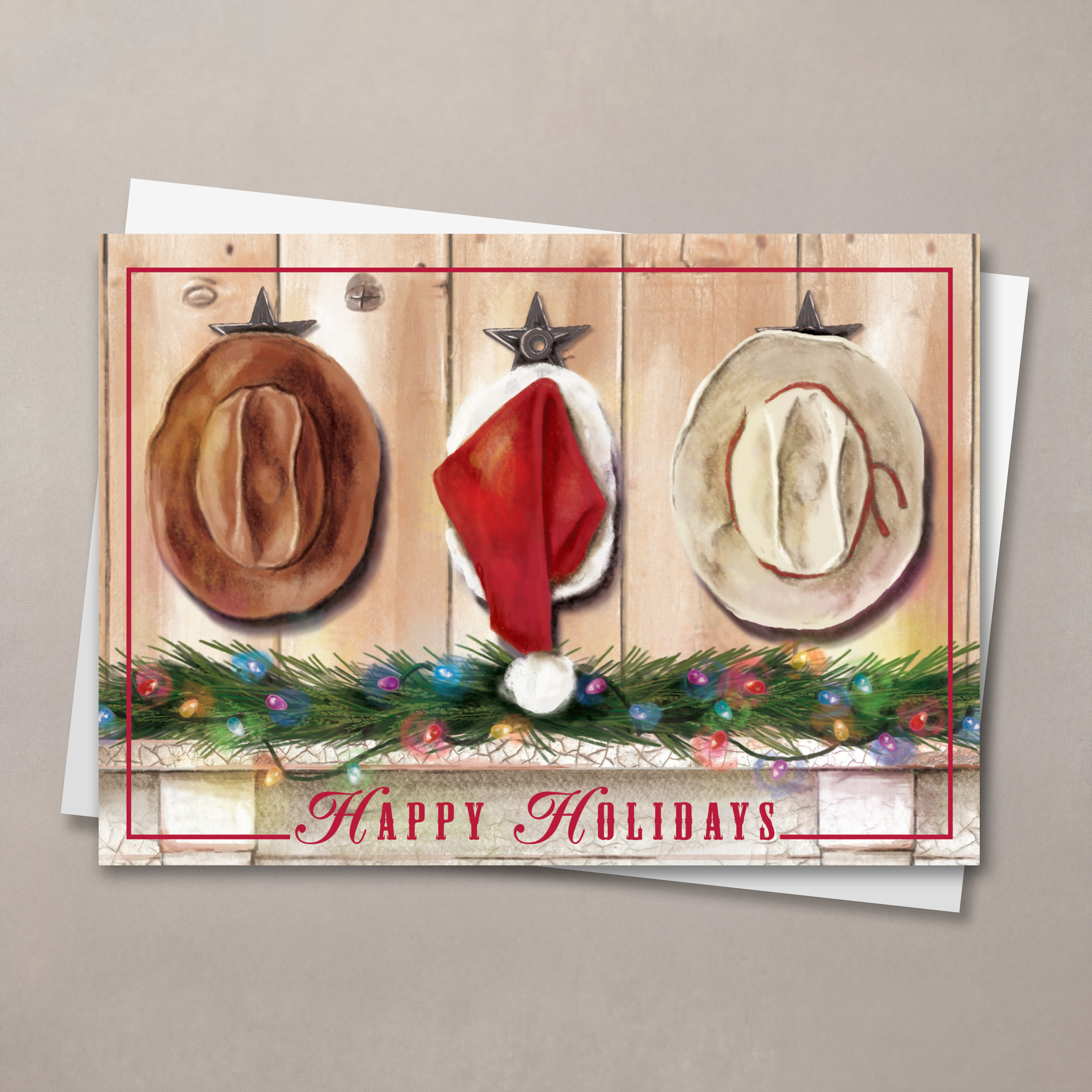 Holiday Hats Christmas Card