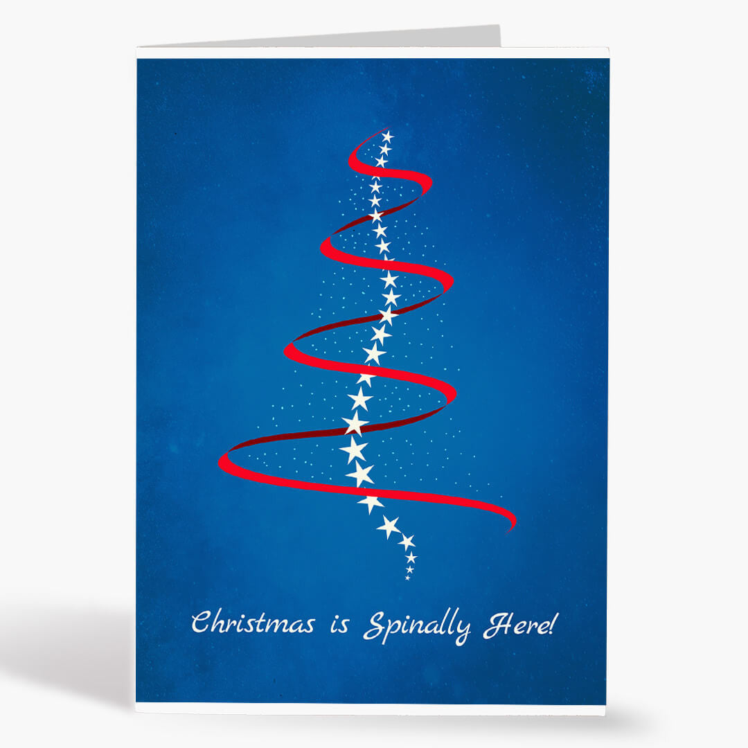 Holiday Spine Christmas Card