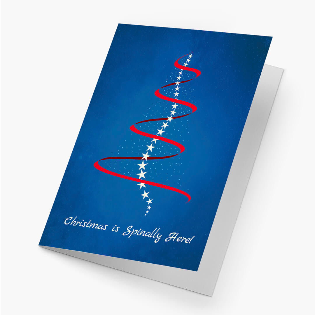 Holiday Spine Christmas Card