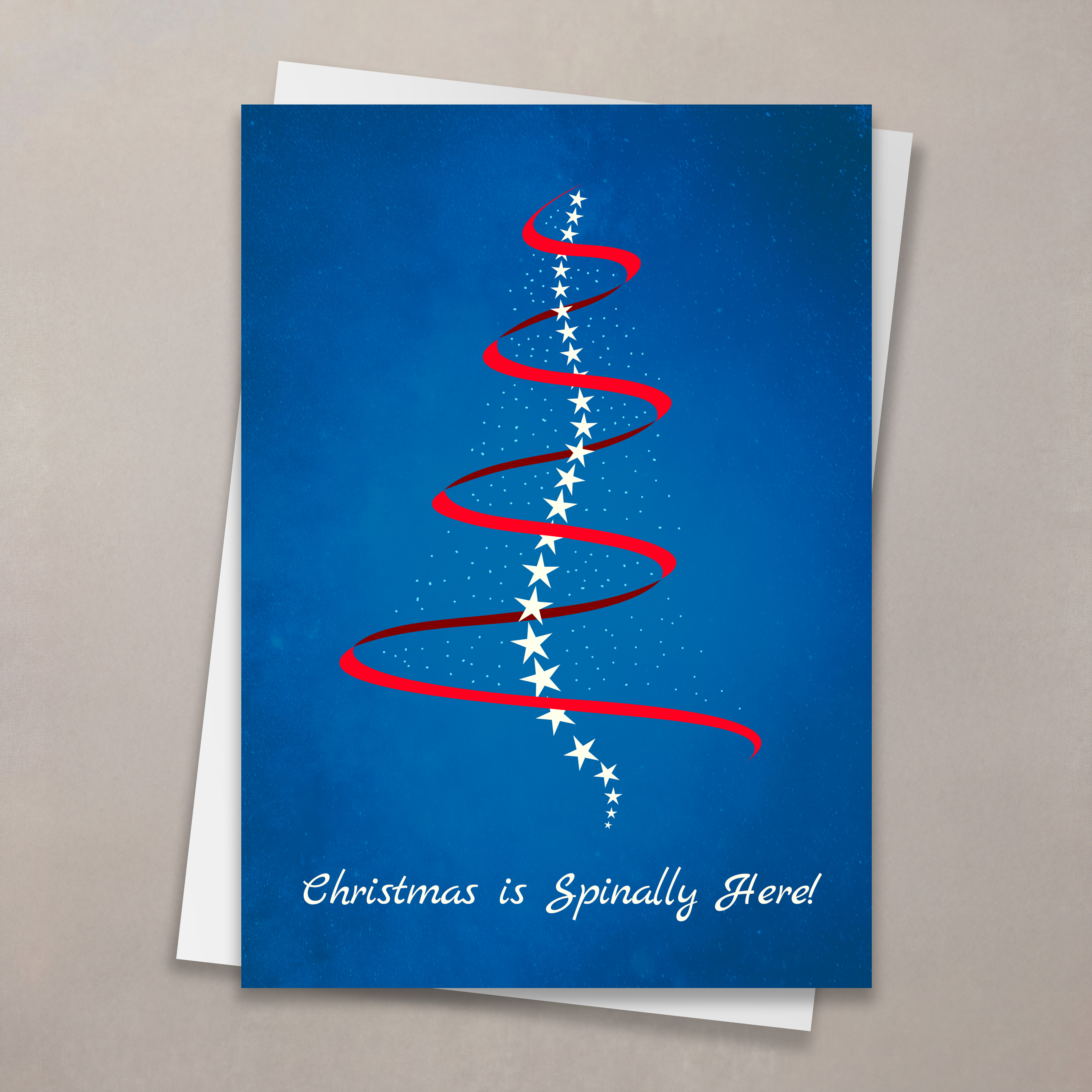 Holiday Spine Christmas Card
