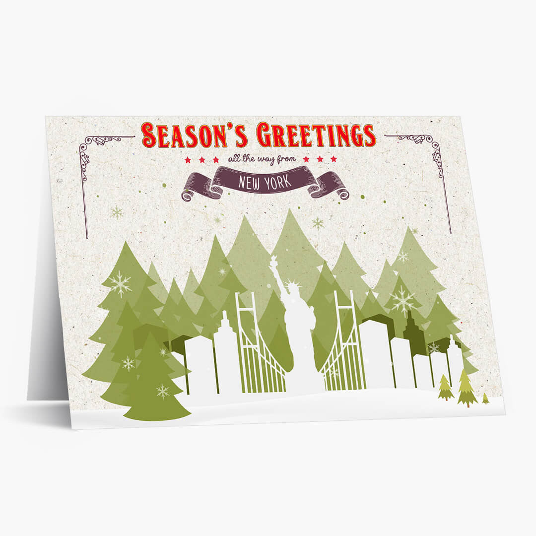Holiday Trees New York Christmas Card