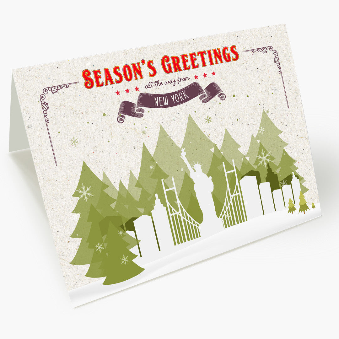 Holiday Trees New York Christmas Card