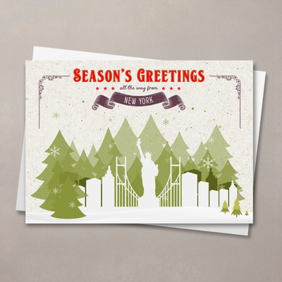 Holiday Trees New York Christmas Card