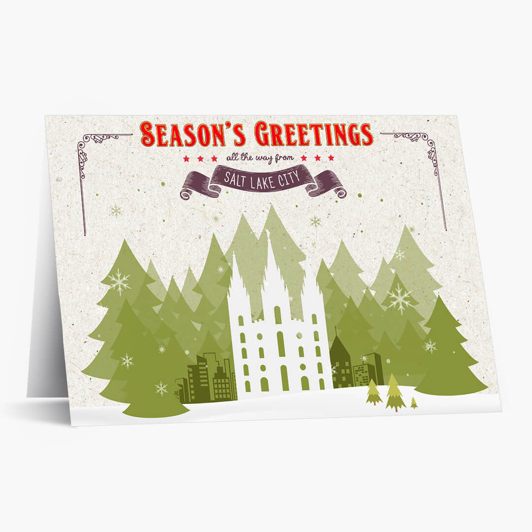 Holiday Trees Salt Lake Christmas Card