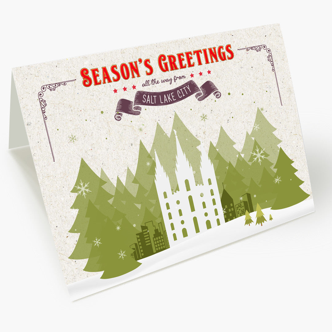 Holiday Trees Salt Lake Christmas Card