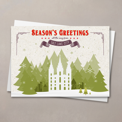 Holiday Trees Salt Lake Christmas Card