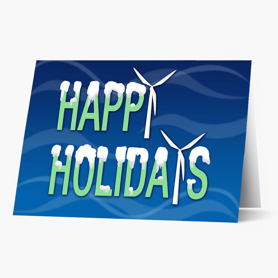 Holiday Turbine Christmas Card