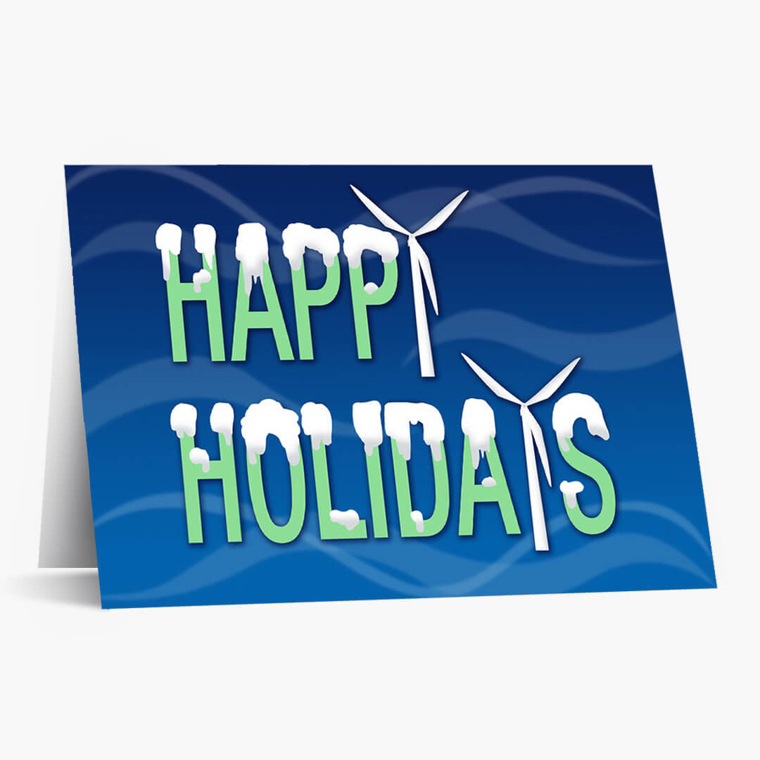 Holiday Turbine Christmas Card