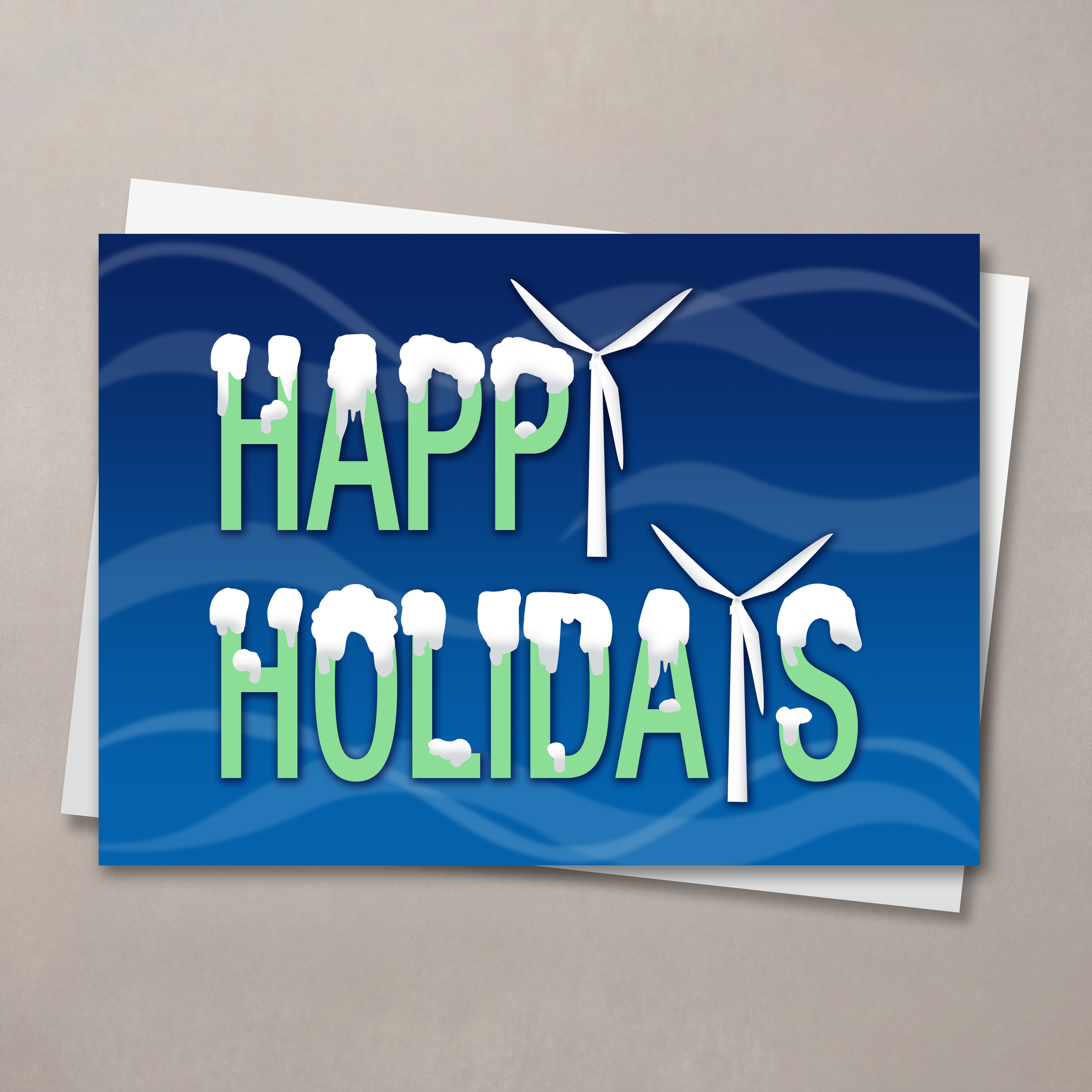 Holiday Turbine Christmas Card