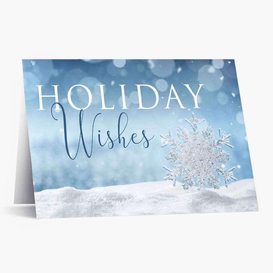 Shimmering Wishes Holiday Wishes Christmas Card