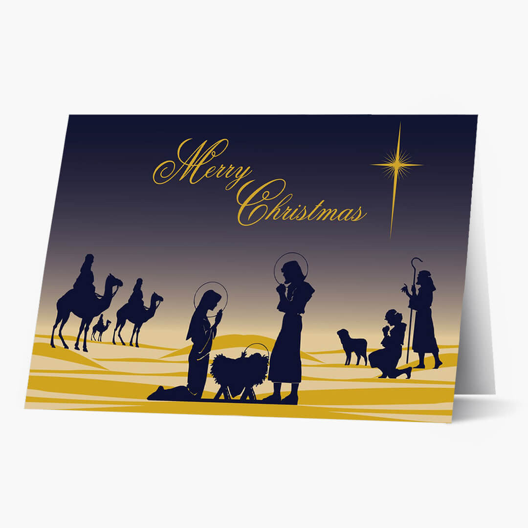 Holy Night Christmas Card