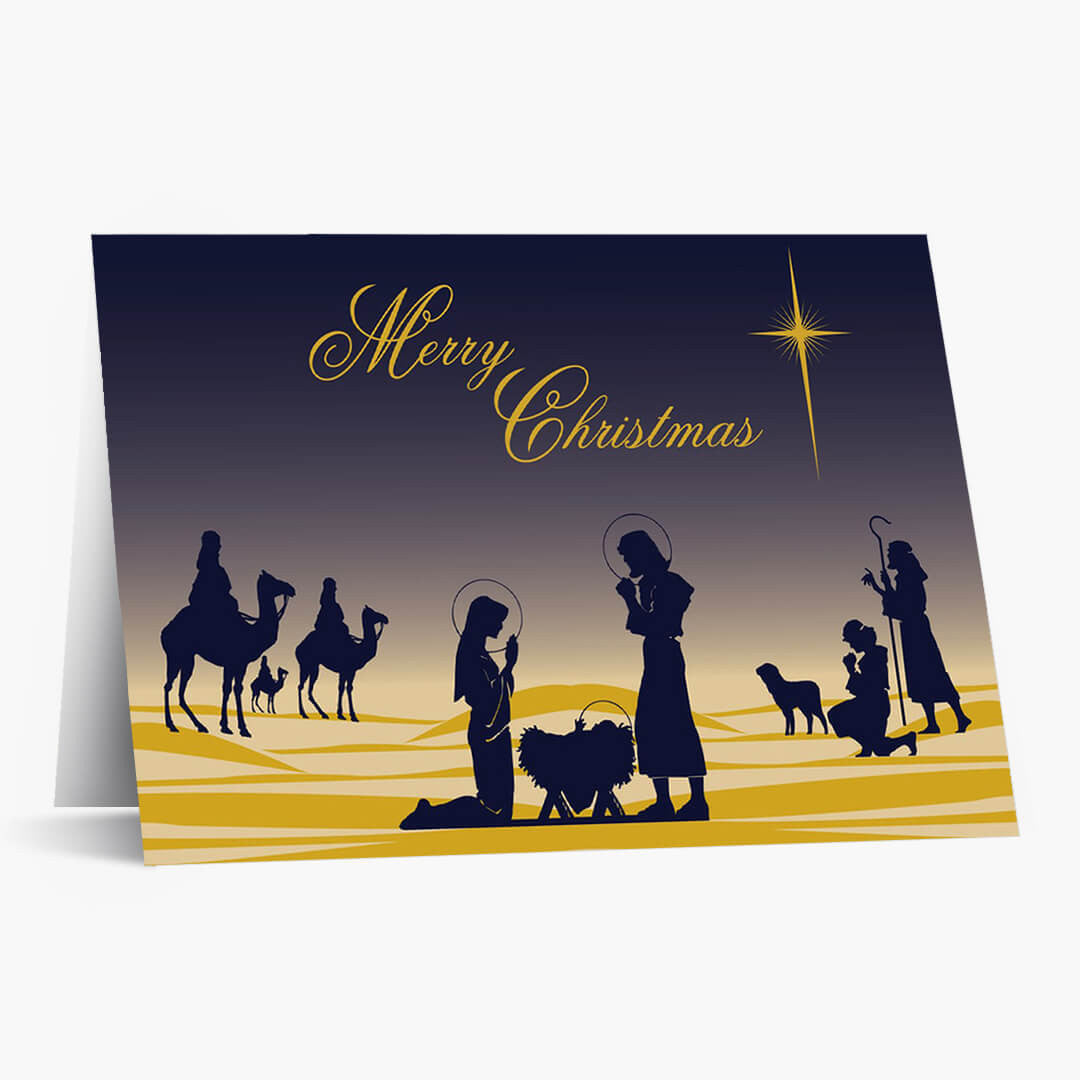 Holy Night Christmas Card