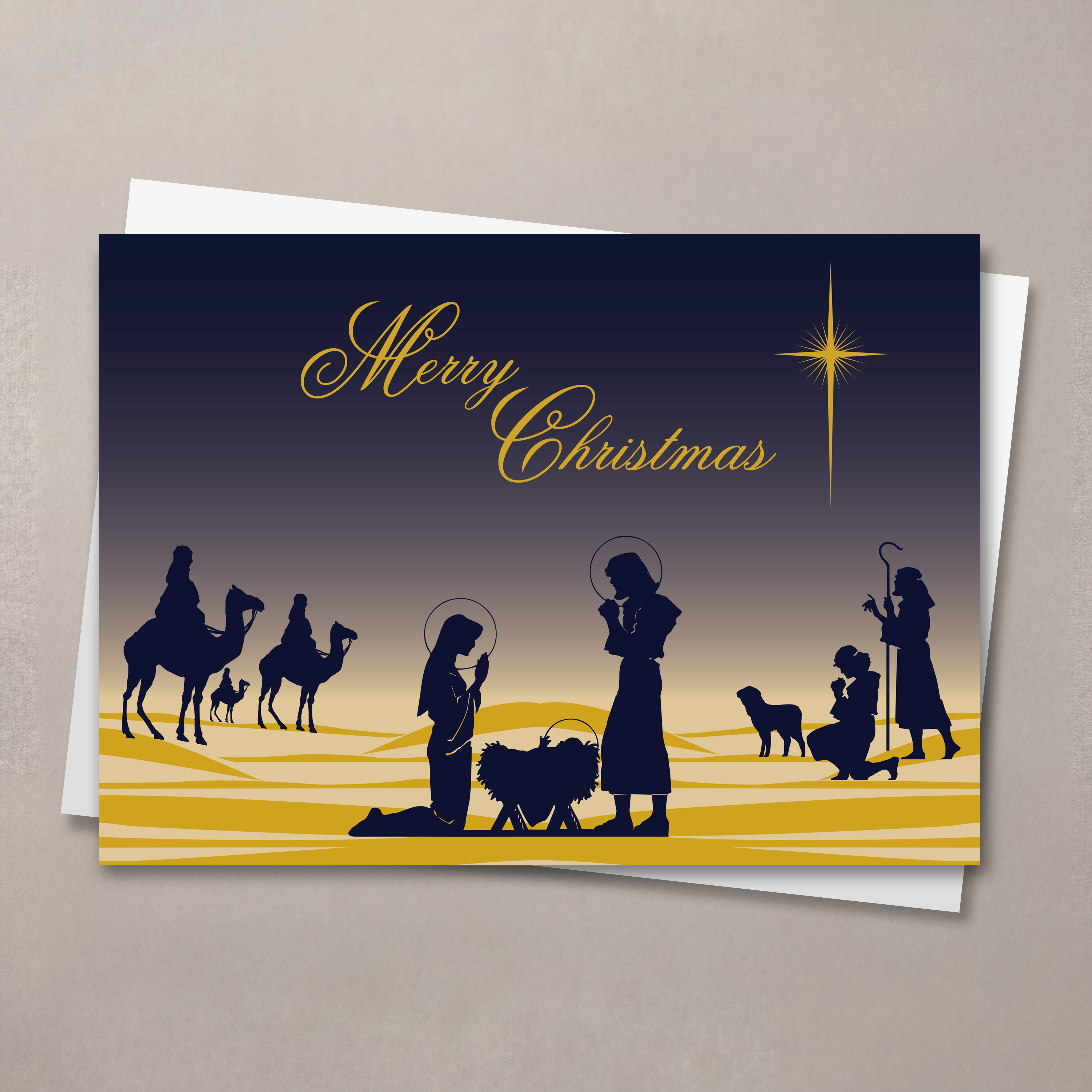 Holy Night Christmas Card