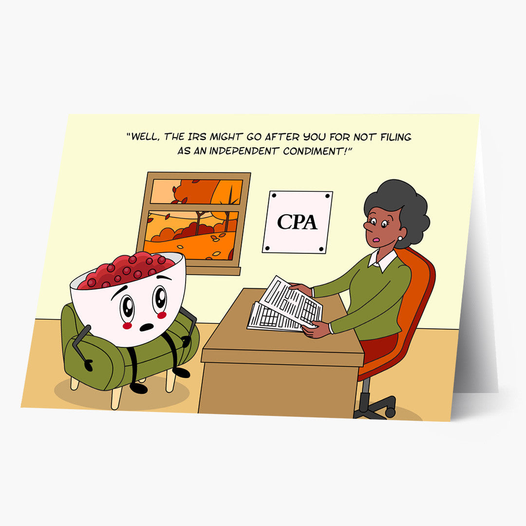 Independent Condiment Thanksgiving Card