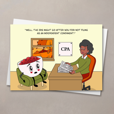 Independent Condiment Thanksgiving Card