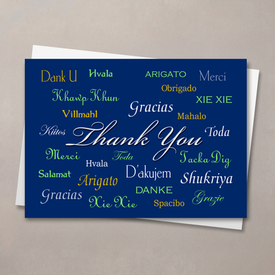 International Thank You Card