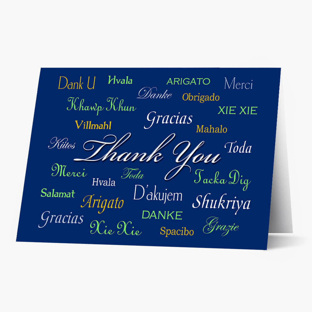 International Thank You Card