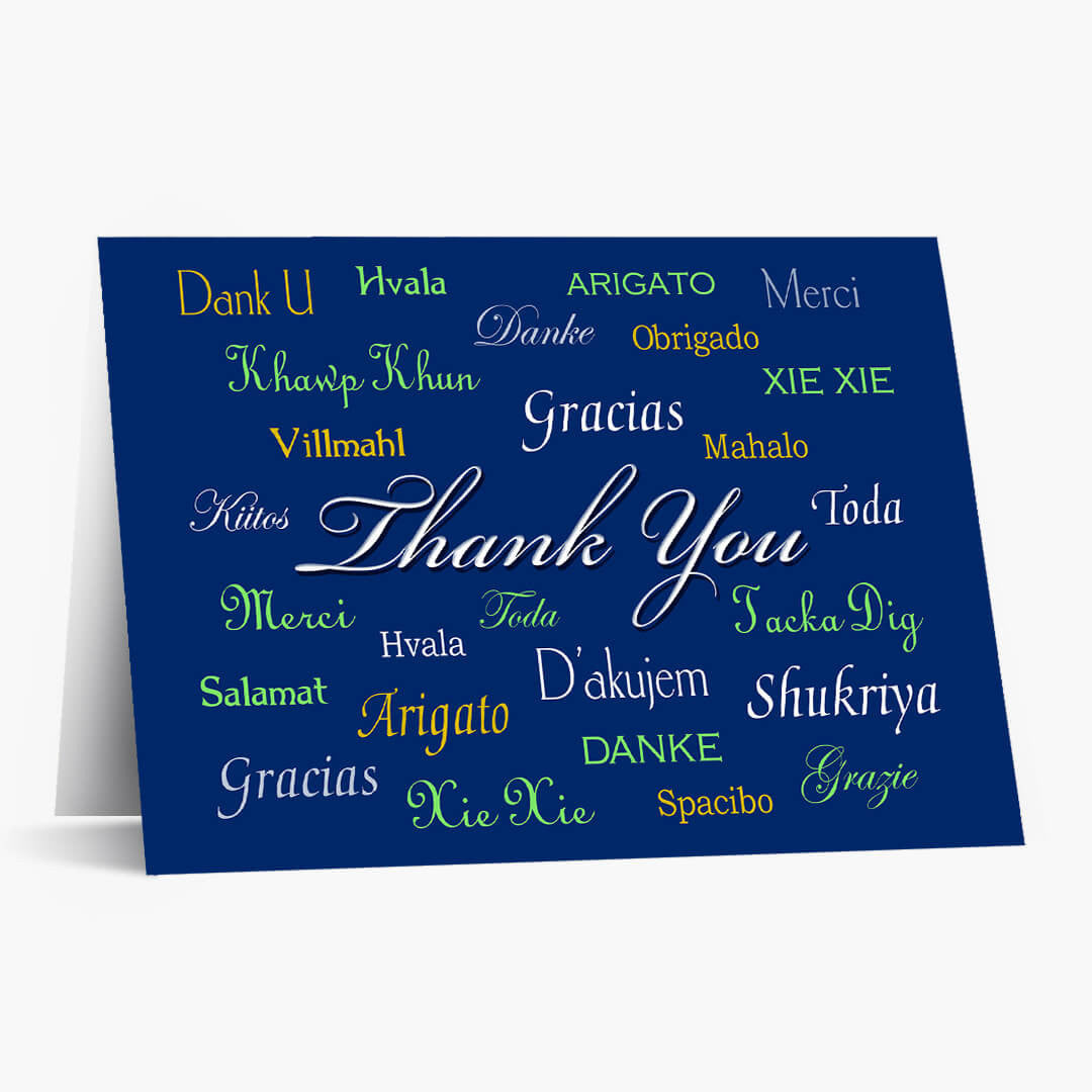 International Thank You Card
